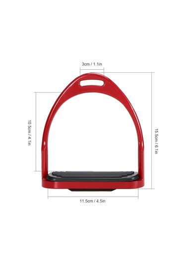 Qingmipy Alüminyum At Bindirme Stirrup, Hafif Ve Dayanıklı, 660lb Yüke Dayanır, Kaymaz Önleyici, Siyah St3111co