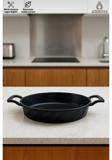 Vento Yanmaz Yapışmaz Titanyum Kaplama Sahan Omlet Tava 18 Cm
