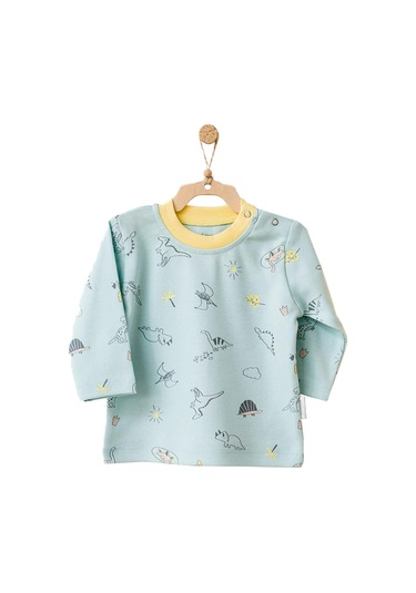 Andywawa Erkek Bebek Dinazor Desenli 2li Tişört Takımı Ac21507r 001