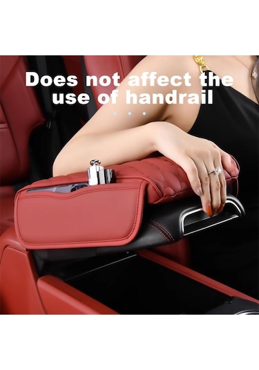 Siyah Seametal Araba Kol Dayama Minderi Pu Deri Bellek Köpük Merkezi Konsol Kol Dayama Kapağ 2 Depolama Cepler Kol Kolçak 54156291