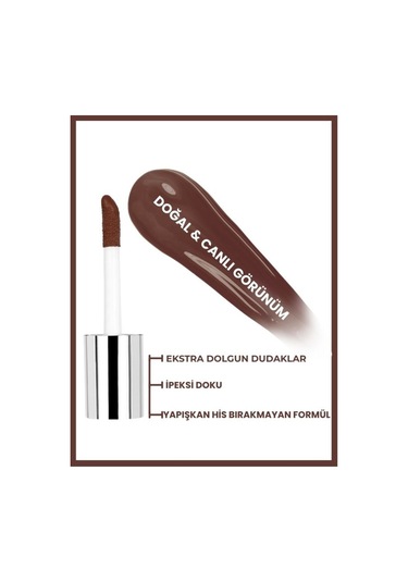 Barry M That's Swell Peptide Plumping Lip Oil Dolgunlaştırıcı Dudak Ruju Lip Gloss Hazelnut Haze Saf Ve Doğal Kahverengi