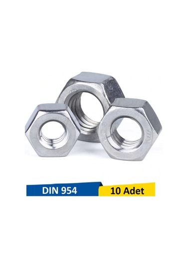 M10 Metrik Çelik Somun Paket 10 Adet M10