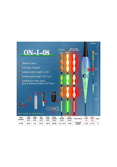 Pazly Onlyou Spiral Kuyruk Balık Şamandıra İndüksiyonlu Led Aydınlık Akıllı Ş Açık Göl Balıkçılık Şamandıra 56758444
