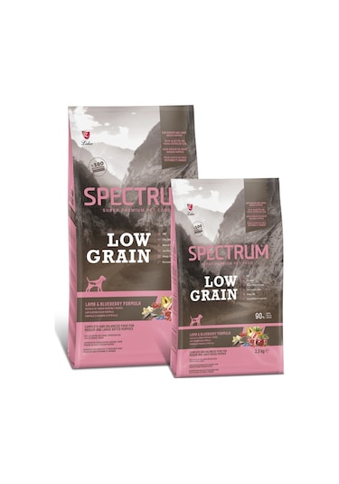 Spectrum Low Grain Puppy Kuzu Etli ve Yaban Mersinli Yavru Köpek Maması 12 KG