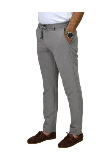 Erkek Jogger Gofre Lastikli Pantolon 1998 Bgl-st04423 K.Gri