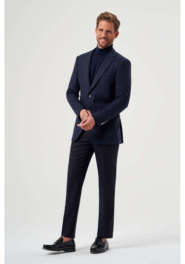 Bisse Erkek Mono Yaka 6 Drop Ceket Laci Pck23k23201 D39 Lacivert