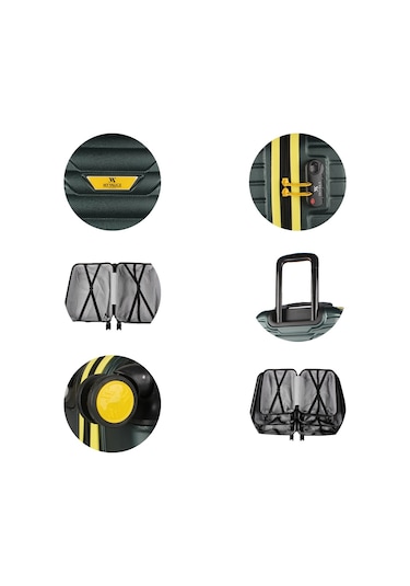 My Valice Croc Abs Büyük Boy Haki Valiz Haki