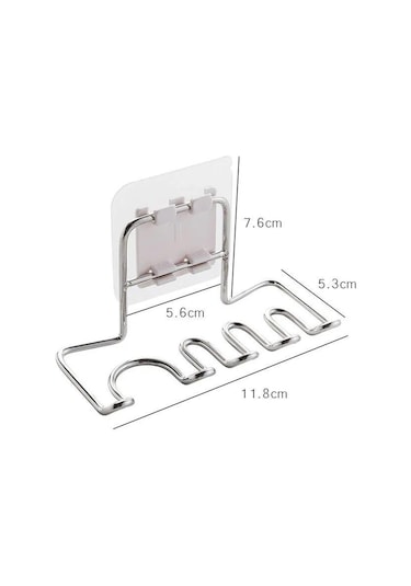 Duvara Monte Paslanmaz Çelik Diş Fırçası Tutucu Banyo Diş Fırçası Diş Macunu Jilet Organizatörler Standı Banyo Aksesuarları Gümüş