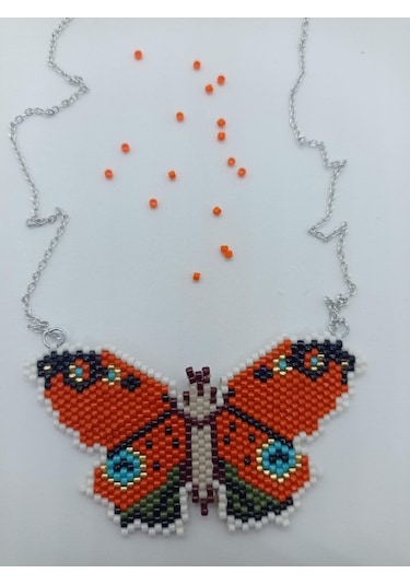 Harmeljewelry Kelebek Kolye Çok Renkli