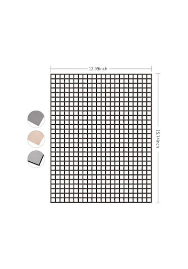 Mufunye Izgara Örgü Matı Yapışmaz Barbekü Örgü Matı Tekrar Kullanılabilir Ağır Hizmet Tipi Kolay Tem