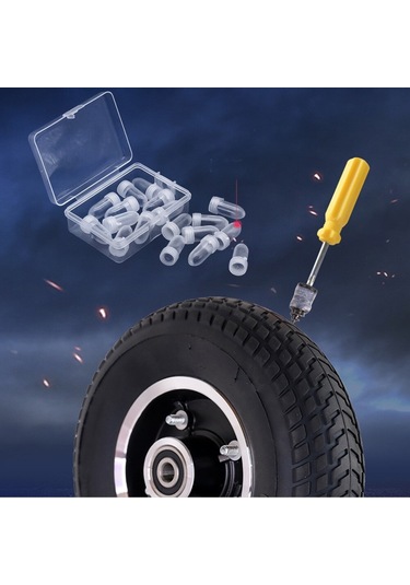 Periboia 10 Adet Kauçuk Lastik Tamir Kiti Vida Setleri