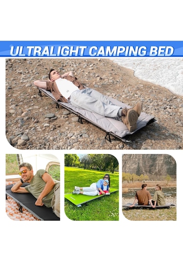 Kingcamp Sequoia Ultralight Katlanır Kampet Portatif Yatak Blue/blk Mavi