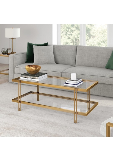 Dolores Gold Metal Orta Sehpa 120 60