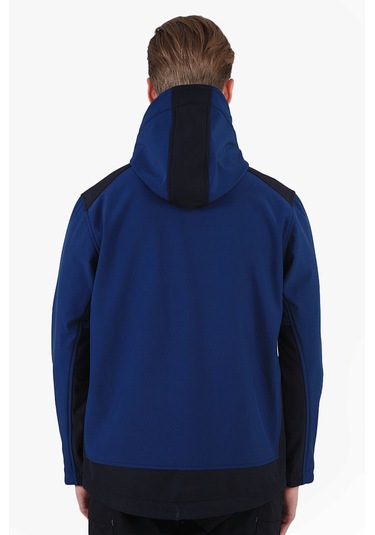 Dalgıç Kapüşonlu Softshell Mont İndigo-lacivert