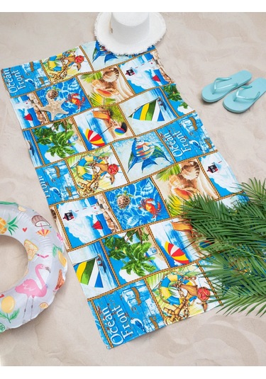 Arstex Plaj Havlusu Gofret 75x150 Cm 224303186 Yeşil