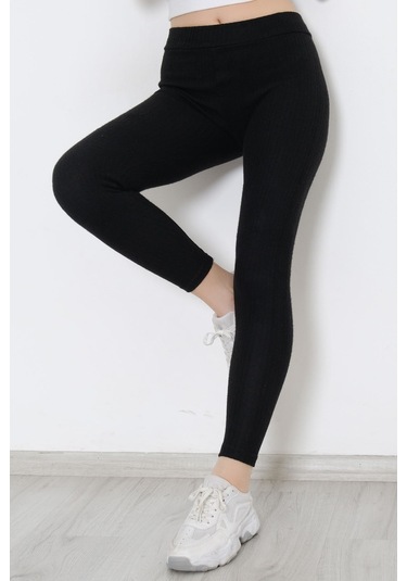 Mokashopin - Örme Kaşe Tayt Siyah - 10158.1567. 001