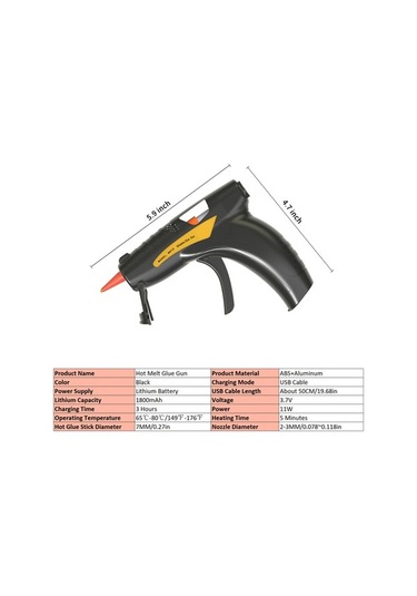 Besthome1 50 Adet Lityum Şarjlı Usb Sıcak Yapıştırıcı Seti - Profesyonel Dıy Ve Tamir İşleri İçin