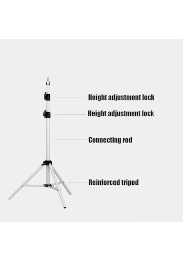 Neevoyu Wanbo Projeksiyon İçin Evrensel Ayarlanabilir Tripod: 3 Bölüm, 30-170cm Yükseklik, 360 Görünüm Açısı, Beyaz Spcc Çelik