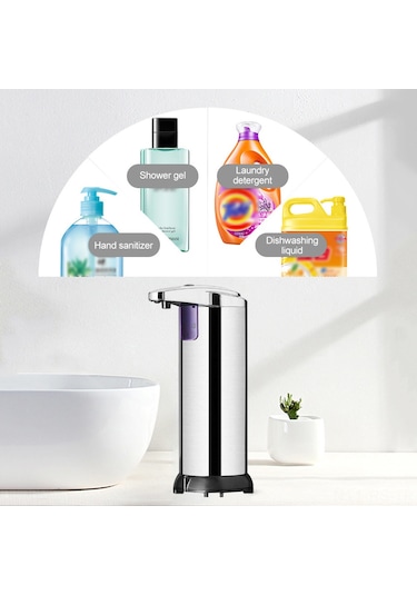Reedark Otomatik Sensörlü 250ml El Dezenfektan Dispenseri - Banyo, Mutfak Ve Oteller İçin Hijyenik Diğer
