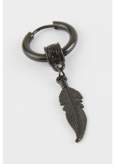 Hg.Aksesuar Erkek Yaprak Çelik Küpe 0332