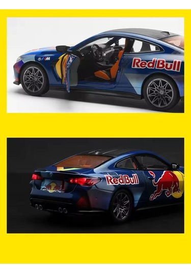 Scowetto Bmw M4 Diecast Model Araba Bmw M4 Redbull Yarış Arabası