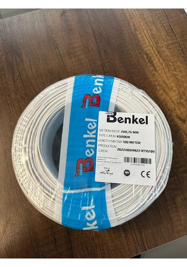 Benkel Beyaz Kordon 100 Metre
