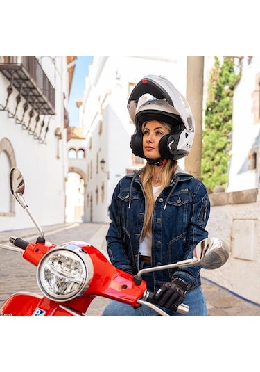 Ls2 Strobe 2 Çene Açılır Kask Beyaz