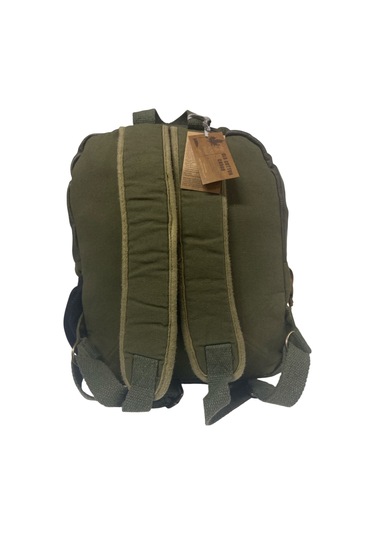 Kaliteli Siyah Vintage Salaş Baskılı Disayn Günlük Gezi Okul Sırt Çantası Revilla Bag 28x38cm Açık Kahverengi