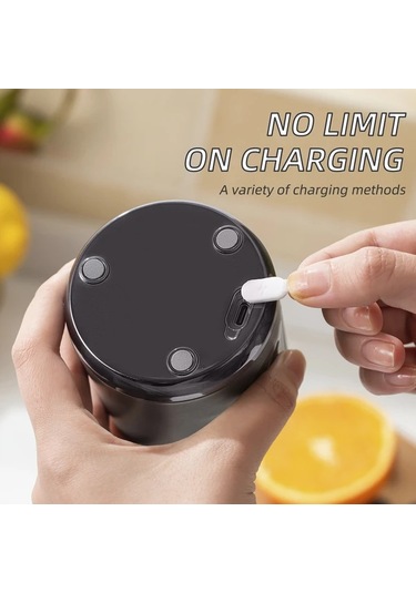 Besthome1 Yeni 16.91 Oz Taşınabilir Şarjlı Blender, Smoothie Ve Meyve Suları İçin Usb-c Şarjlı Beyaz Beyaz