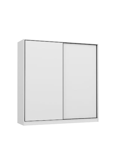 Lara Sürgülü Gardrop - Beyaz