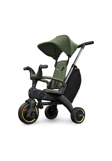 Doona Liki Trike Tek Parça Katlanır 3 Tekerlekli Bebek Bisikleti S3 Yeşil