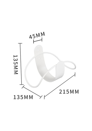 Suntek Magideal Su Hortumu Askısı Metal Borusu Depolama Rafı Beyaz