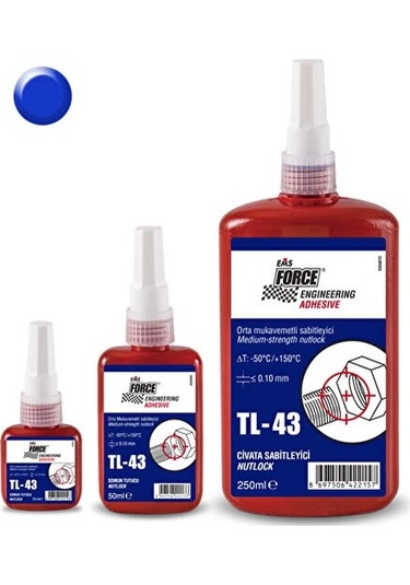 Force Tl-43 Cıvata Sabitleme 250ml Orta Kuvvet
