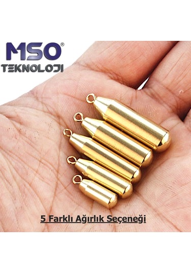 MSO Olta Balıkçılık LRF Misina Askı Tip CNC Pirinç Metal Ağırlık
