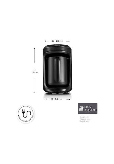 Karaca Hatır Hüp 2 İn 1 Türk Kahve Makinesi