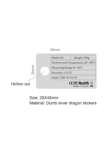 Sones K3 Eller Serbest Temassız Alın Vücut Kızılötesi Termometre