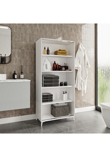 Sürgülü Çok Amaçlı Banyo Dolabı - Tamamı 1. Kalite Mdf Beyaz