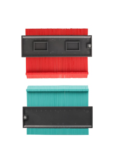 Kosona Mavi Abs Kontur Ölçer 12,8cm - Düzensiz Şekilleri Taklit Etmek İçin Ahşap İşleri, Döşeme İçin Zaman Tasarrufu Aracı Mavi