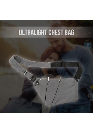 Osoce-sling Sırt Çantası Göğüs Çantası Hafif Açık Spor Seyahat Y5544gy Gri