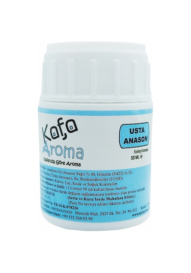Kafa Aroma Ustaların Karışımı Anason Yağı Hazır Kit 50 ML