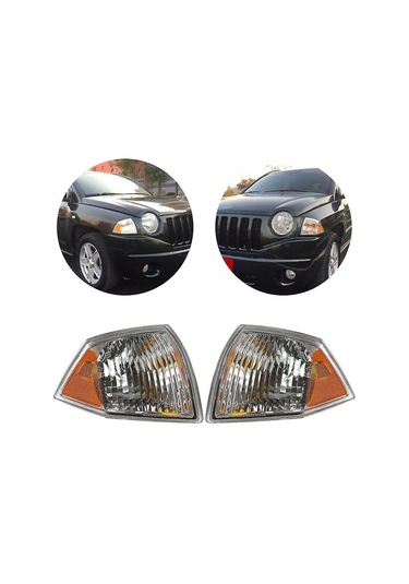 Reedark Jeep Compass 2007-2010 Ön Sol/sağ Yan Köşe Lambası - Berrak Abs, Doğrudan Değişim, Yeni Ve Dayanıklı