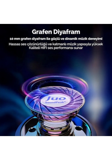Juo 3.5mm Jack Girişli Mikrofonlu Kablolu Kulak İçi Kulaklık Diğer