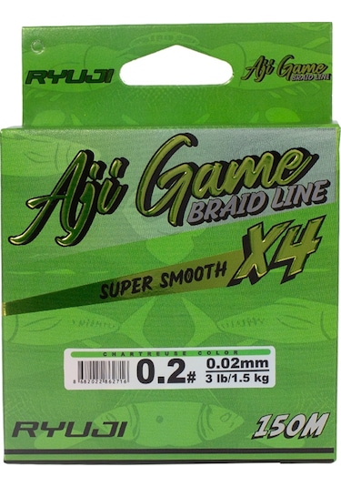 Ryuji Aji Game 4b Chartreuse 150m İp Misina 0,04mm 0.04 Mm