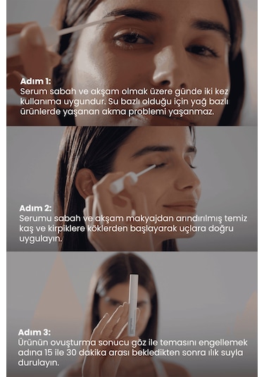 Cosmogenesis Labs Kaş Kirpik Güçlendirici Serum 3ml – Su Bazlı Besleyici Dolgunlaştırıcı Vegan (%1 Biotin- %1 Peptit)