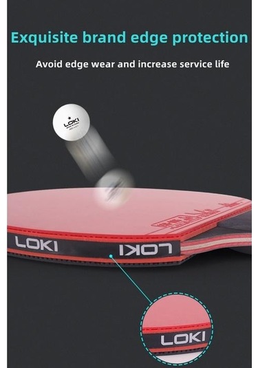 Lokı X2 1pcs Cs/short Handl Lokı X1/x2/x3 Ittf Ping Pong Sopası Profesyonel Raket Yüksek Esneklik Sünger Kauçuk Ping Pong Sopası Raket Çantası İle