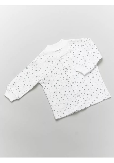 Asno Düğmeli İnce Yenidoğan Body Kıyafetleri 3'lü Set 164218940 Gri