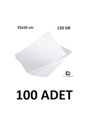 100 Adet Dokusuz Schoeller Resim Kağıdı 35 X 50 Cm 120 Gr