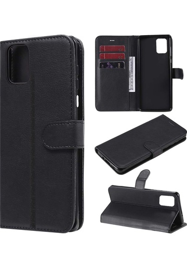 Oneplus Uyumlu 8t/9r Cüzdanlı Standlı Kapaklı Deri Kılıf Siyah Al4232