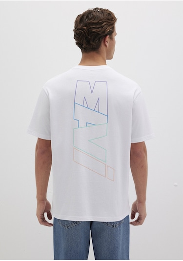 Mavi - Mavi Logo Baskılı Beyaz Tişört 0612350-620 Beyaz