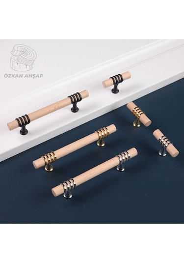 Ahşap Kulp Lüks Country Mutfak Mobilya Dolap Çekmece Kulbu 224 MM